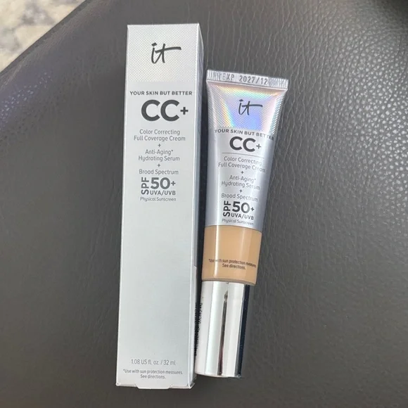 IT Cosmetics CC+ Cream SPF 50+ UVA UVB Light NEW Full Size - Picture 7 of 9
